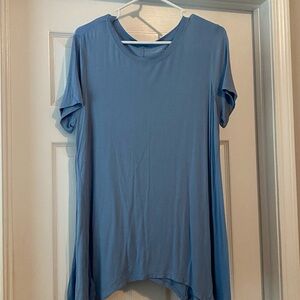 new directions Dusty Blue Short Sleeve Tunic Tee